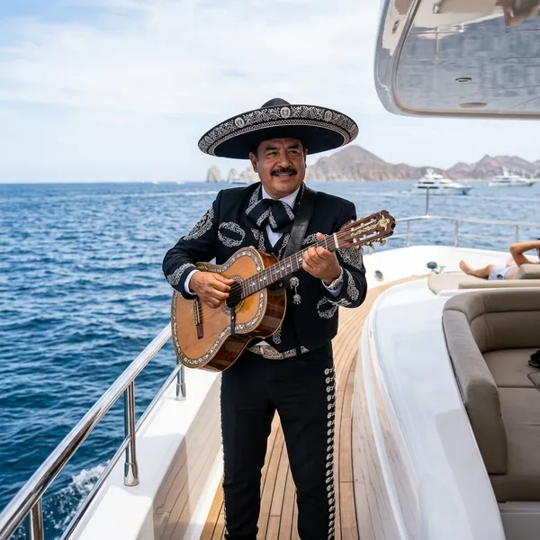 Mariachi a bordo en Acapulco